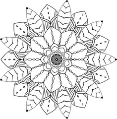 hand drawn mandala vector