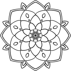 Ornamental Geometric mandala