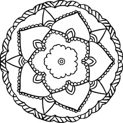 Mandala coloring book