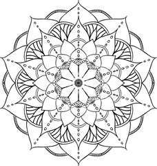 floral mandala relaxation patterns unique design