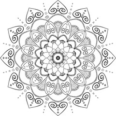Mandala pattern geometric