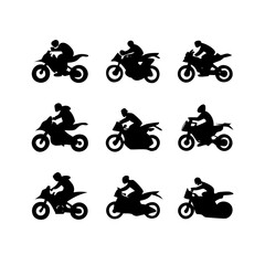 set of motorcycle