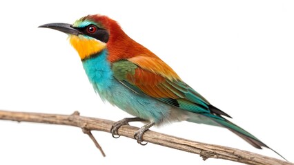 Obraz premium Best Bird Isolated on White Background – Beautiful Wildlife Photography for Design & Nature Art