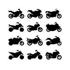 motorcycle silhouette collection