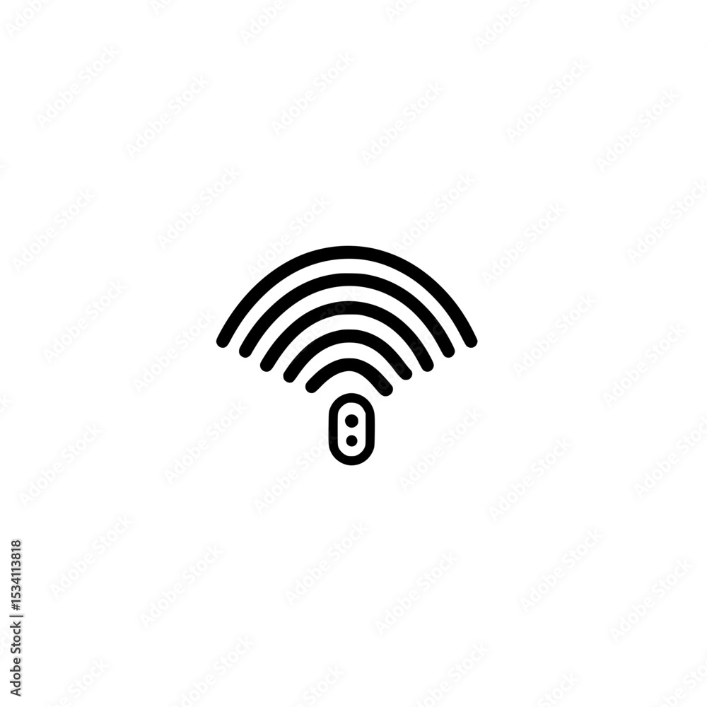 Poster fingertip tap icon representing touch interaction and digital user interface