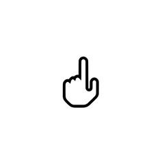 Obraz premium Index finger pointing icon 