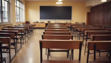 Empty class room