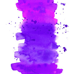 Bright painted purple and violet watercolor texture. Hand drawn background