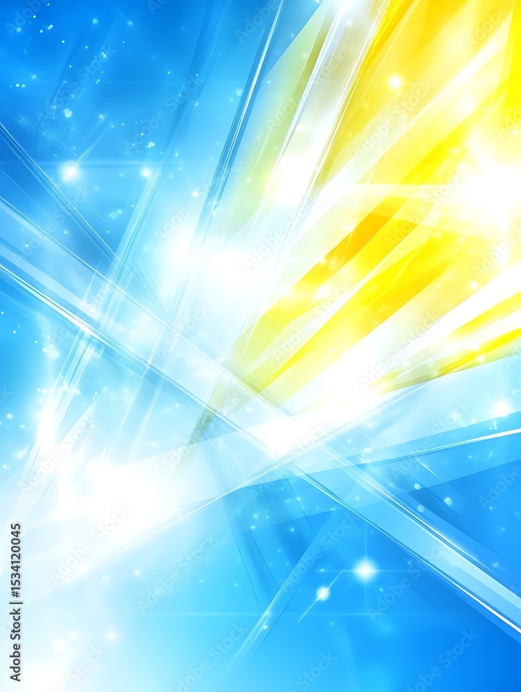 Poster dynamic abstract background with geometric lines and vibrant color palette