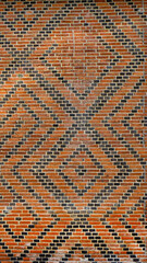 fond mur en briques rouges format 16:9, PNG fond transparent