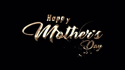 Happy Mother's Day Text Reveal - Ideal for Greeting Cards, Social Media Videos, Family Slideshows, Event Promos, and Brand Tributes