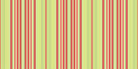 Vibrant vertical stripes in shades of green and red create a cheerful, retroinspired pattern.