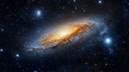Ultra HD Space Galaxy background universe is rotating banner of Milky Way poster glowing galaxy wallpaper glittering milky way banner vibrant cosmic background