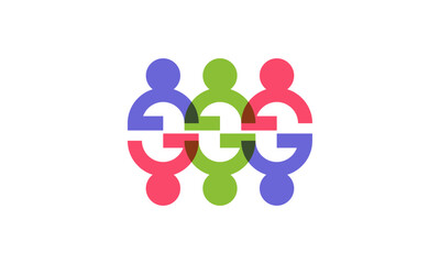 Team Logo Design – Simple and Modern Symbol Representing Collaboration, Unity, and Group Strength