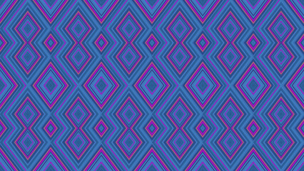 Seamless geometric pattern with rhombuses. Beautiful colorful retro background. Vector illustration for print and wallpaper.