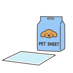 ペットシーツのイラスト
