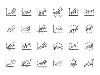 Glowing Silhouette of Stock Chart Icon – Futuristic Neon Symbol for Financial Analytics, Market Trends, Investment Tracking, and Digital Trading Platforms