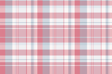 Hat fabric textile pattern, windowpane tartan texture plaid. Beautiful seamless vector background check in light and white colors.