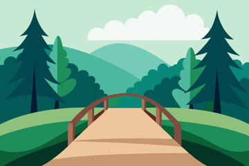 Obraz premium road to the mountains