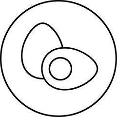 Illustration of boiled egg illustration vector graphic for healthy food diet nutrition and breakfast protein concept design vector