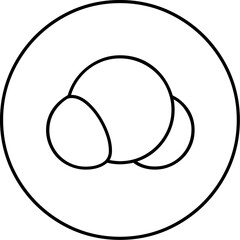 Illustration of h2o water molecule icon vector illustration for science education and chemistry diagram with molecule structure vector