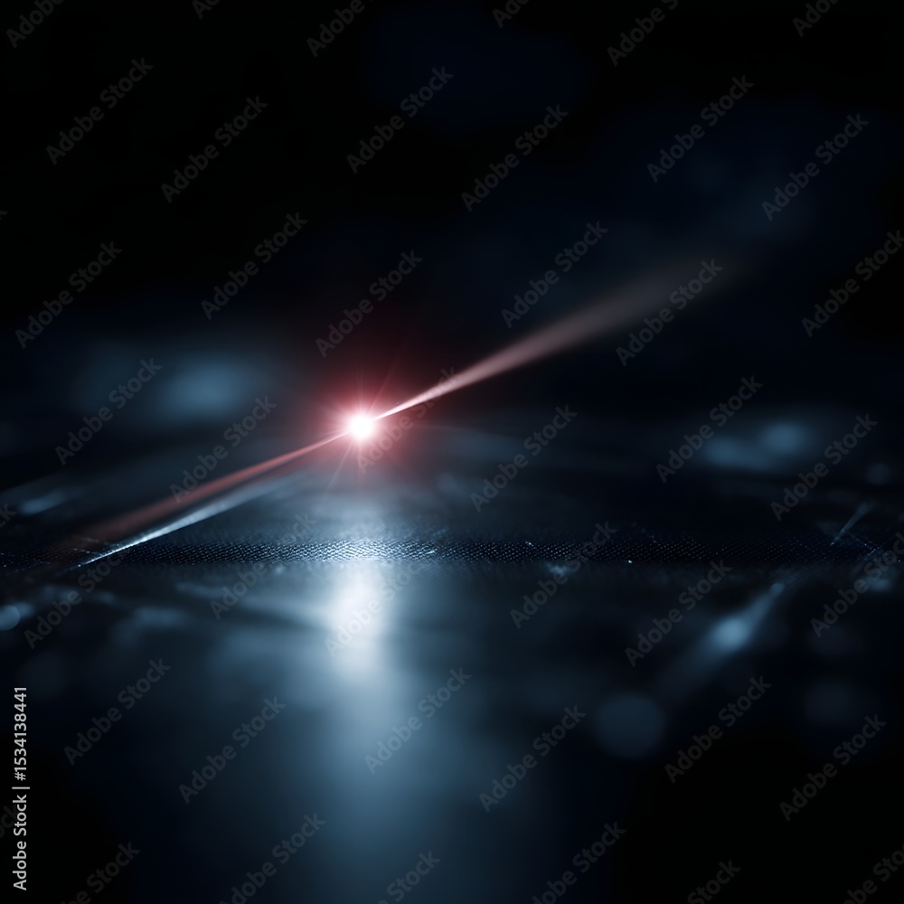 Canvas Prints laser beam illuminating a high tech interface