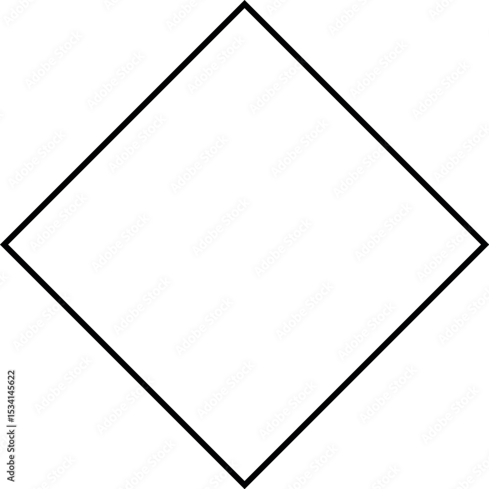 Poster illustration of explore diamond shape outline vector design for geometry art and graphic design proj