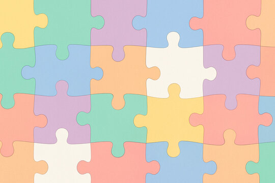 puzzle seamless pattern