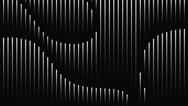 abstract diagonal wave lines design background black and white Modernist texture business industrial pattern illusion EPS 10