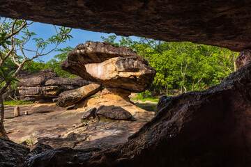 Phu Phra Bat historical park, World Heritage in Udon Thani province, Thailand.