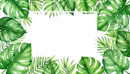 green leaves frame