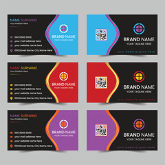 Modern business card design template