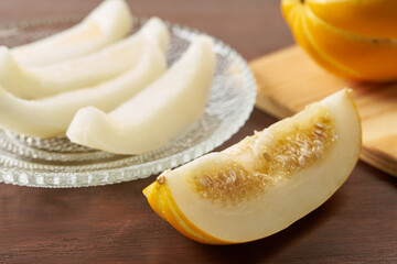 韓国の夏のフルーツ　チャメ（참외）のイメージ