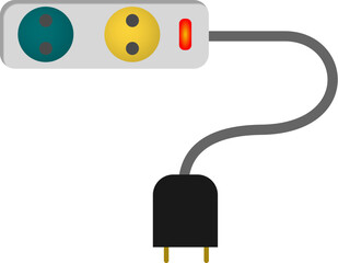 vector illustration of a colorful electrical
