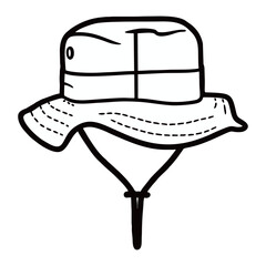 image of a hat silhouette on a white background