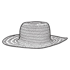 image of a hat silhouette on a white background