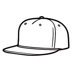 image of a hat silhouette on a white background