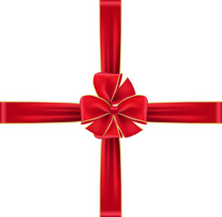 red ribbon bow