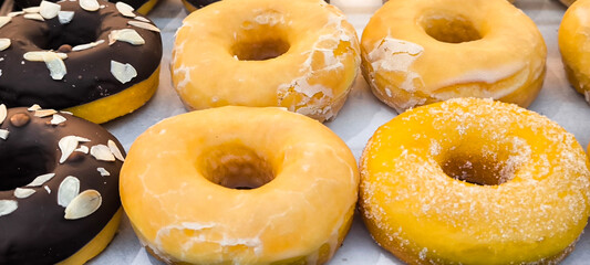 Sugar-sprinkled donuts are a high-energy food.
