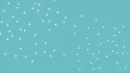 Hi-tech abstract background featuring scattered luminous dots and interconnected grid patterns on a deep dark surface. Abstract virtual network background with glowing matrix dots and structured grid 