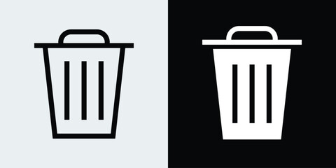 Trash icon. Delete symbol