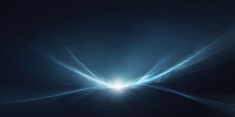 Mystic Dark Blue Light Burst Abstract Background with Cloudy Texture. 