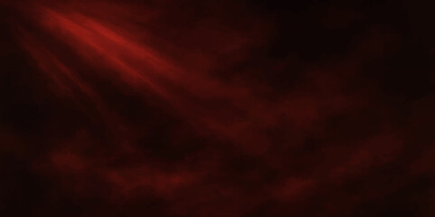Abstract Mysterious Red Light Beam in Dark Fog – Abstract Energy Background.