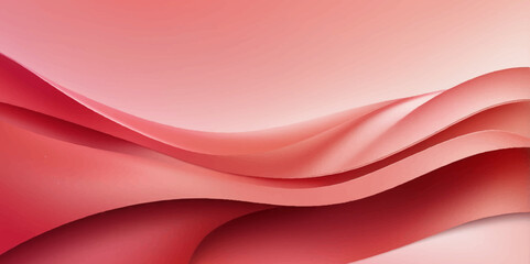 Abstract Red Wave Background Design – Smooth Fluid Gradient Vector Art.