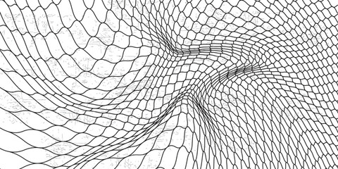 Curved net pattern. Seamless design for sportswear or equipment like soccer goals, volleyball nets, basketball hoops, hockey nets, and athletic gear. eps 10