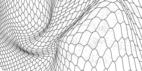 Curved net pattern. Seamless design for sportswear or equipment like soccer goals, volleyball nets, basketball hoops, hockey nets, and athletic gear. eps 10