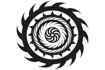 abstract swirl shape