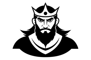 vector illustration of a black knight