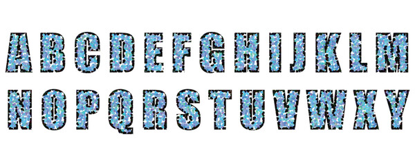 alphabet of letters