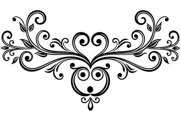 Fototapeta premium Handcrafted Ornate Divider for Classic Graphic Layouts